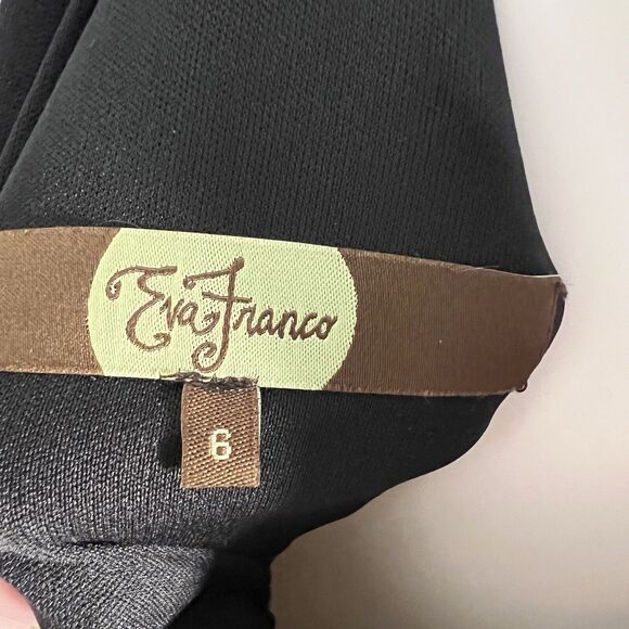 NEW Eva Franco Size 8 Halter Empire Maxi Gown Keyhole Back Goth Vamp - Picture 9 of 10